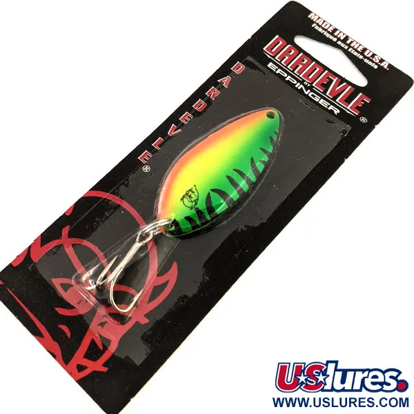  Eppinger ​Dardevle Devle-Dog UV, 1/2oz Fire Tiger fishing spoon #17446