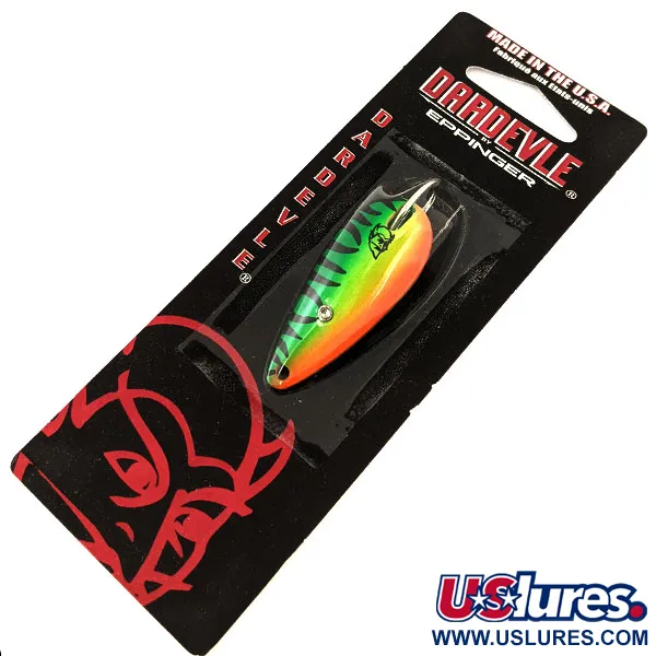  Eppinger Dardevle Spinnie Weedless, 1/3oz Fire Tiger (9558) fishing spoon #20268
