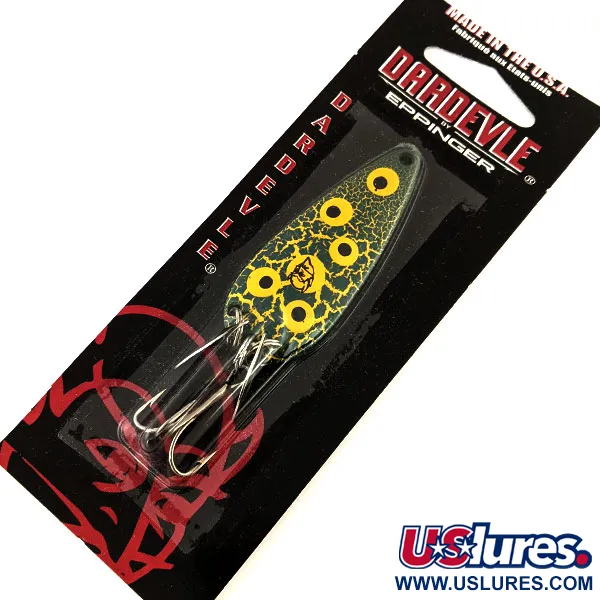  Eppinger Dardevle Imp Klicker, 2/5oz 13 Crackle Frog (N)/нікель fishing spoon #20267