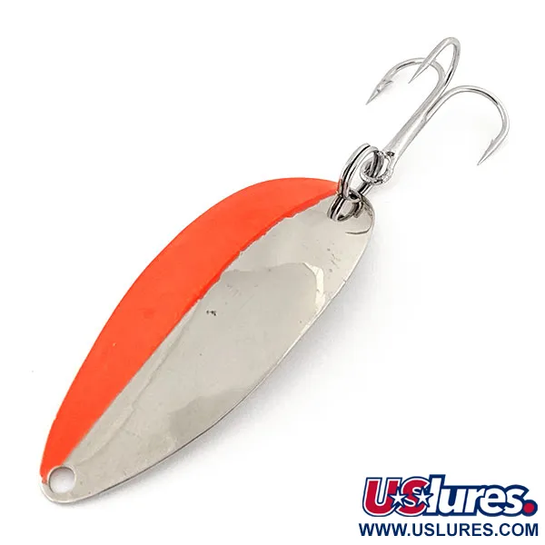 Vintage  Seneca Little Cleo (Hula Girl), 3/16oz Nickel / Orange fishing spoon #13116