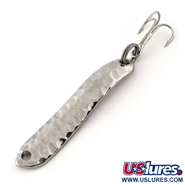 Vintage   Acme Hippy, 1/8oz Hammered Nickel fishing spoon #13122