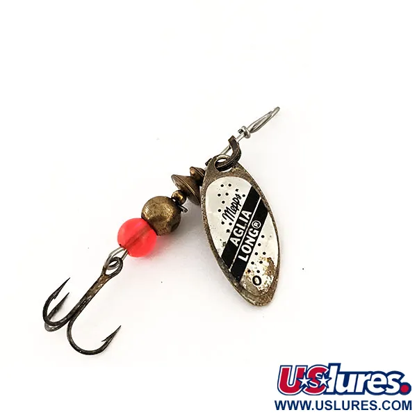 Vintage   Mepps Aglia Long 0, 3/32oz Rainbo spinning lure #13125