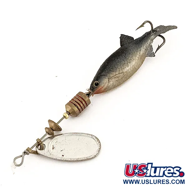 Vintage   Mepps Comet Mino 1, 3/16oz Silver spinning lure #13127