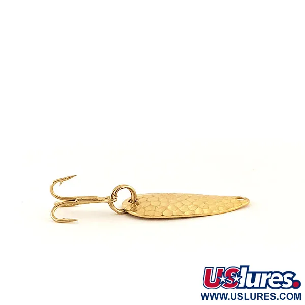 Vintage  Acme ​Wonderlure, 1/32oz Hammered Gold fishing spoon #13132