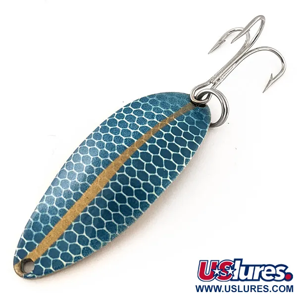 Vintage  Seneca Little Cleo (Hula Girl), 2/3oz Blue / Nickel fishing spoon #13133