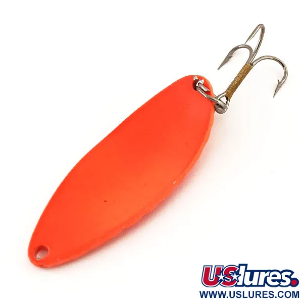 Vintage   Acme Little Cleo, 2/5oz Orange fishing spoon #13134