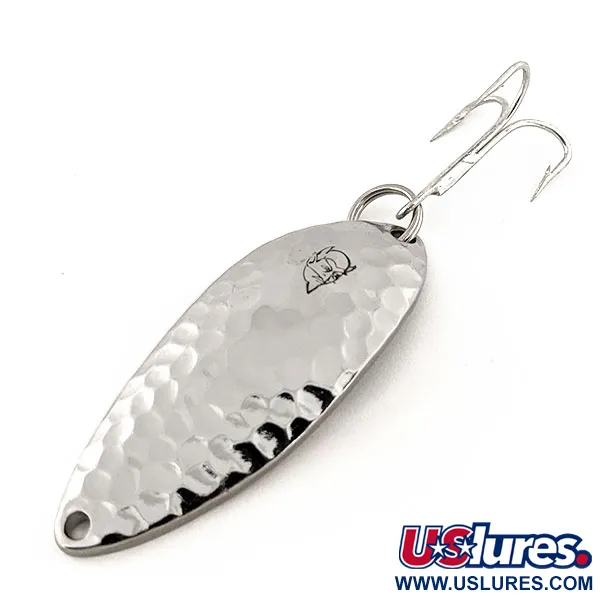 Vintage  Eppinger Dardevle Devle Dog 5400, 3/5oz Hammered Nickel fishing spoon #13137