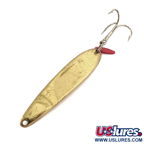 Vintage   Bay de Noc Swedish pimple #8, 1oz Gold fishing spoon #13139