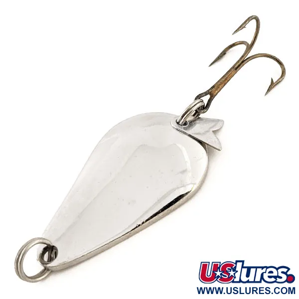 Vintage  Acme K.O. Wobbler , 1/2oz Nickel fishing spoon #13143