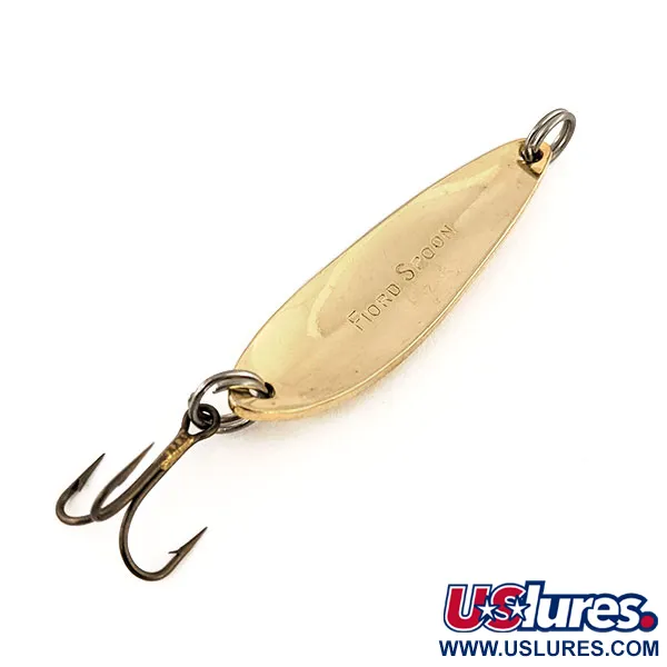 Vintage  Acme Fiord Spoon Jr, 1/4oz Gold fishing spoon #13145