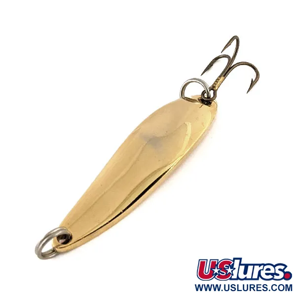 Vintage  Acme Fiord Spoon Jr, 1/4oz Gold fishing spoon #13145
