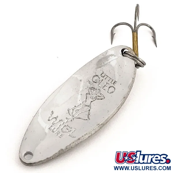 Vintage  Seneca Little Cleo (Hula Girl), 2/3oz Nickel fishing spoon #13159