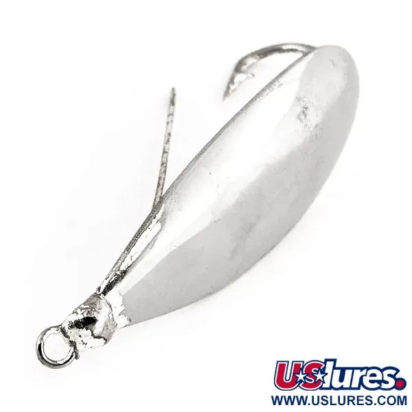 Vintage   Weedless Johnson Silver Minnow, 3/5oz Silver fishing spoon #13160