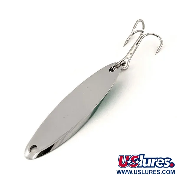 Vintage  Acme Kastmaster, 1/2oz Nickel / Green fishing spoon #13161