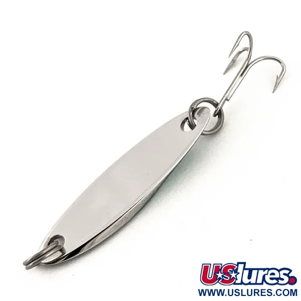 Vintage  Acme Kastmaster, 3/32oz Nickel / Green fishing spoon #13165