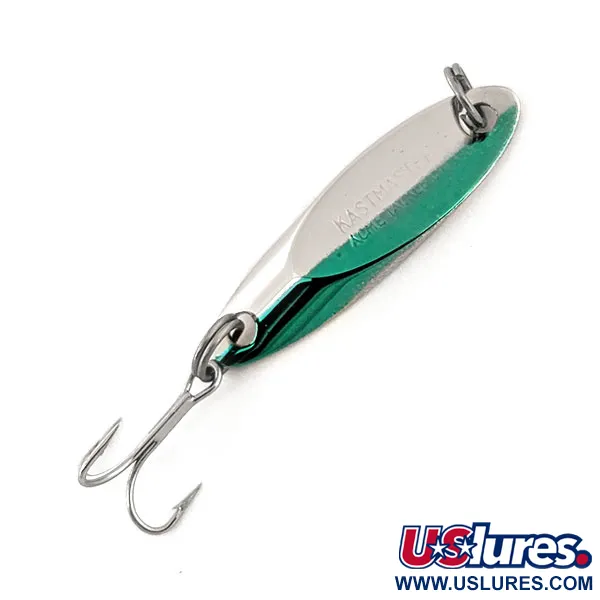 Vintage  Acme Kastmaster, 3/32oz Nickel / Green fishing spoon #13165
