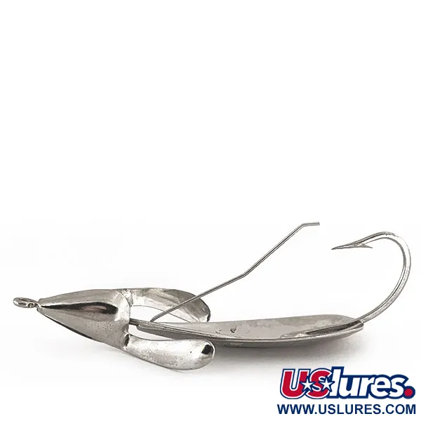 Vintage  Johnnie O'Neil Weedless Weed Wing Jonny ONeils, 1/3oz Nickel fishing spoon #13167