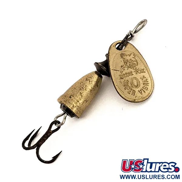 Vintage   Blue Fox Super Vibrax 0, 1/8oz Brass spinning lure #13178