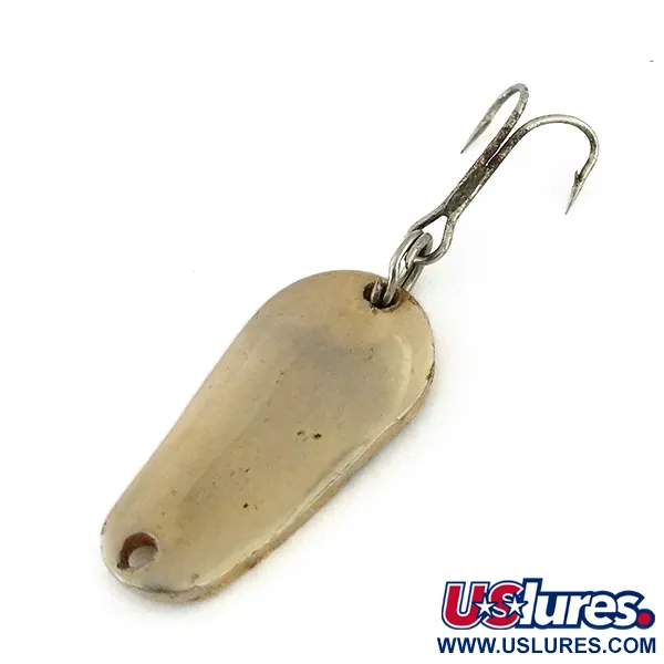 Vintage  Lucky Strike Banshee wobbler, 1/4oz Nickel / Gold fishing spoon #13208