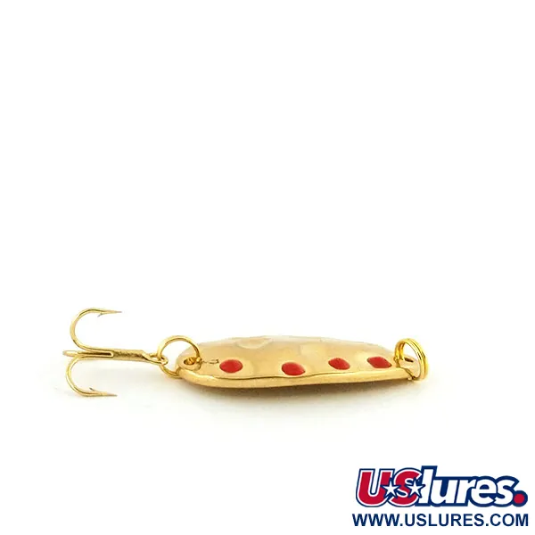 Vintage   ​Acme Fish Hawk , 1/4oz Gold / Red fishing spoon #13212