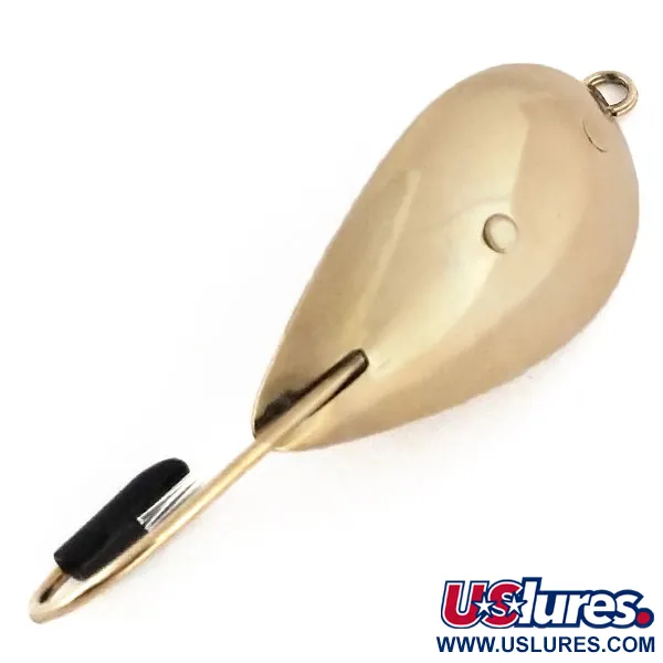 Vintage   Nemire Lures Red Ripper, 2/5oz Gold fishing spoon #13213