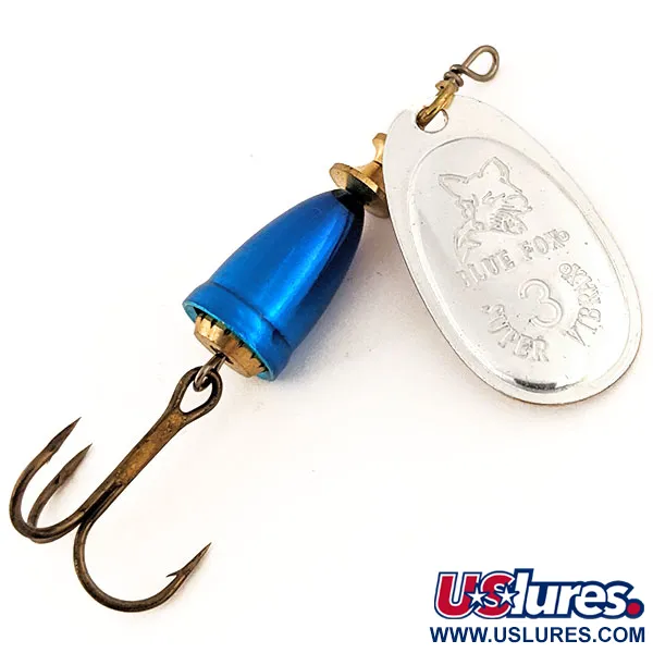 Vintage   Blue Fox Super Vibrax 3, 1/4oz Silver spinning lure #13227
