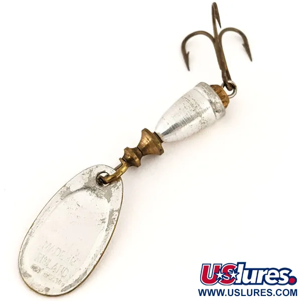 Vintage   Blue Fox Super Vibrax 1, 1/8oz Silver spinning lure #13229