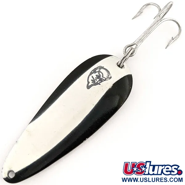 Vintage  Eppinger Dardevle Rok't Imp, 3/4oz White / Black / Nickel fishing spoon #13237