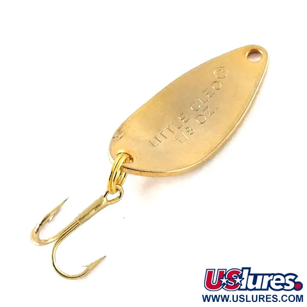 Vintage   Acme Little Cleo, 1/8oz Gold / Orange fishing spoon #13249