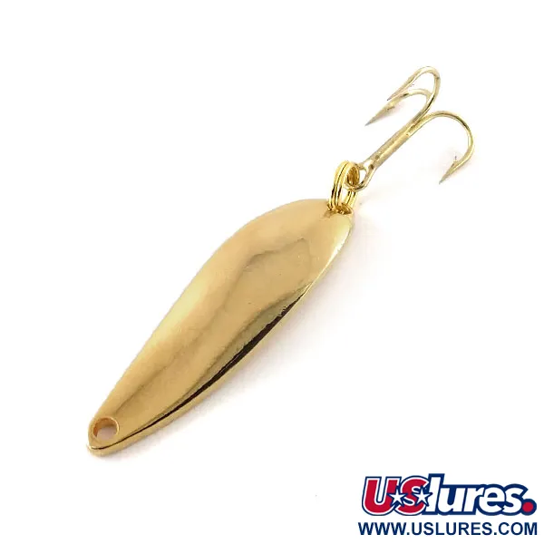Vintage  Acme ​Fiord Spoon Jr , 1/8oz Gold fishing spoon #13257