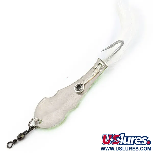   Panther Martin Zig Zag con Penna, 3/5oz ilver/chartreuse UV fishing spoon #20198