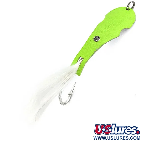   Panther Martin Zig Zag con Penna, 3/5oz ilver/chartreuse UV fishing spoon #20198