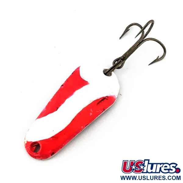 Vintage  Aeroplane Spinner Aero, 1/4oz Red / White / Copper fishing spoon #13408