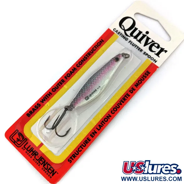   ​Luhr Jensen Quiver UV, 1/4oz Glow Smelt fishing spoon #14463