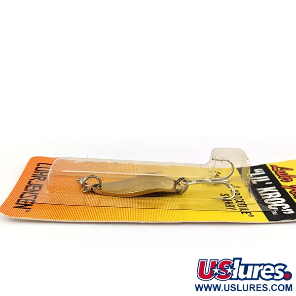  Luhr Jensen Lil' Kroc (Krocodile Stubby), 3/16oz Gold fishing spoon #13424