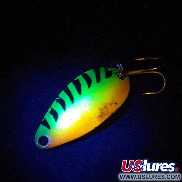 Vintage   Acme Little Cleo, 3/16oz Fire Tiger fishing spoon #13438