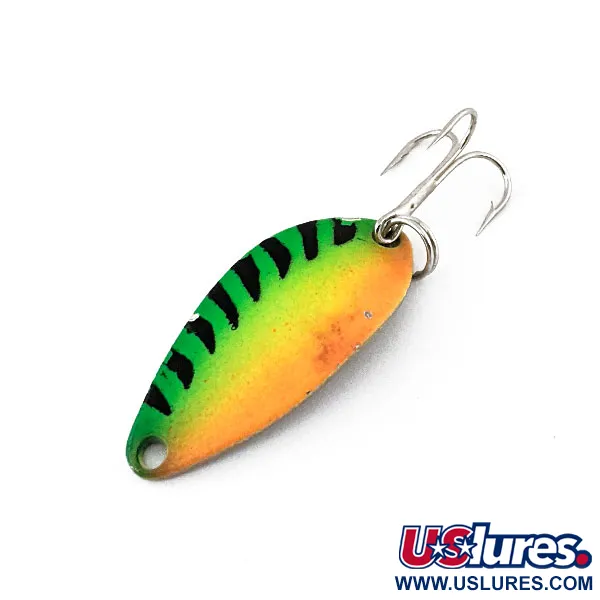 Vintage   Acme Little Cleo, 3/16oz Fire Tiger fishing spoon #13438