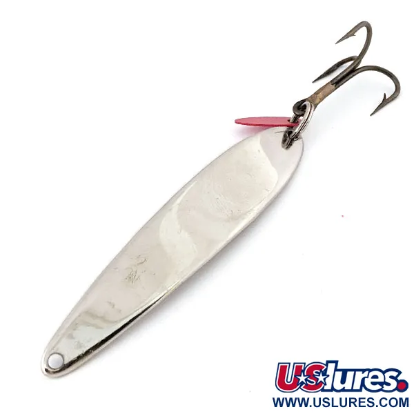 Vintage   Bay de Noc Swedish pimple #8, 1oz Nickel fishing spoon #13447