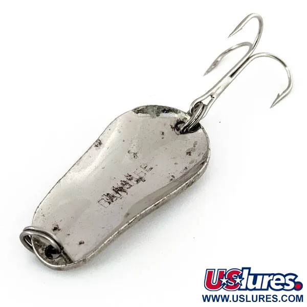 Vintage  Lucky Strike Banshee wobbler, 1/2oz Nickel fishing spoon #13522