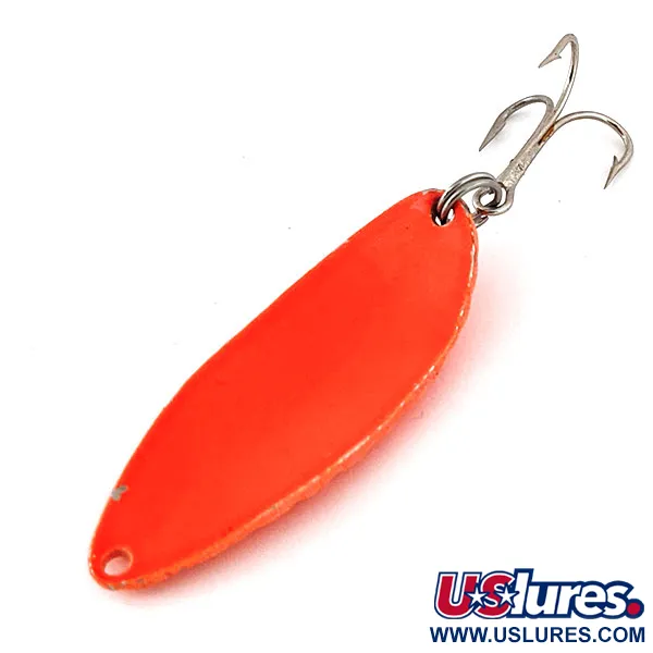 Vintage   Acme Little Cleo, 2/5oz Orange fishing spoon #13539