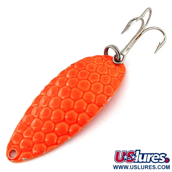 Vintage   Acme Little Cleo, 2/5oz Orange fishing spoon #13539