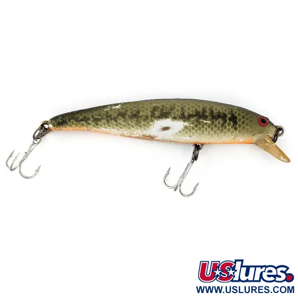 Vintage   Bomber Long A screw tail, 1/3oz Baby Bass fishing lure #13549