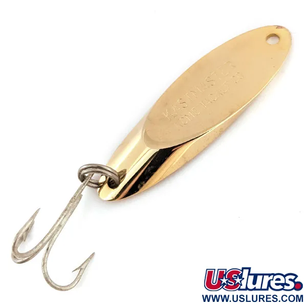 Vintage  Acme Kastmaster, 1/2oz gold fishing spoon #20134