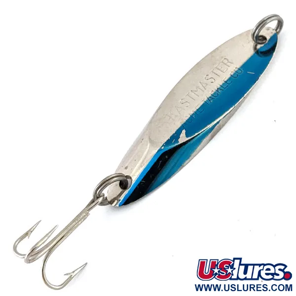 Vintage  Acme Kastmaster, 3/8oz Nickel / Blue fishing spoon #13687