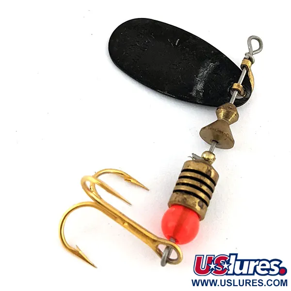 Vintage   Mepps Black Fury 2, 3/16oz Black / Yellow spinning lure #13708