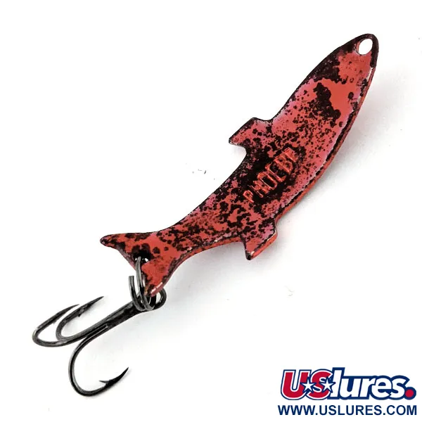 Vintage   Acme Phoebe, 3/16oz Red fishing spoon #13749