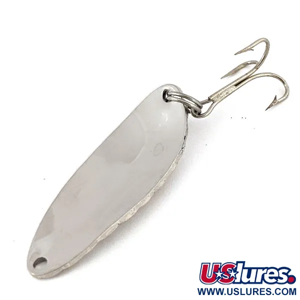 Vintage   Acme Little Cleo bubbles , 1/4oz Nickel fishing spoon #13801