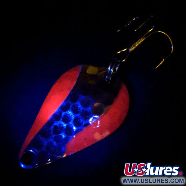 Vintage   Acme Stee-Lee, 1/4oz Gold / Orange fishing spoon #13827