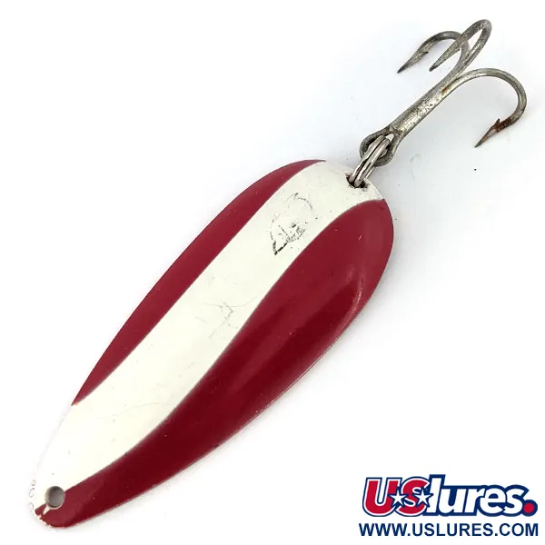 Vintage  Eppinger Dardevle Dardevlet, 3/4oz Red / White / Nickel fishing spoon #13840