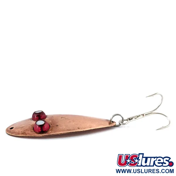 Vintage   Paul Bunyan Flash eye spoon, 3/5oz Copper fishing spoon #13843